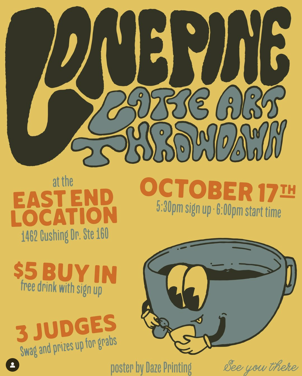 Latte art throwdown at lone pine